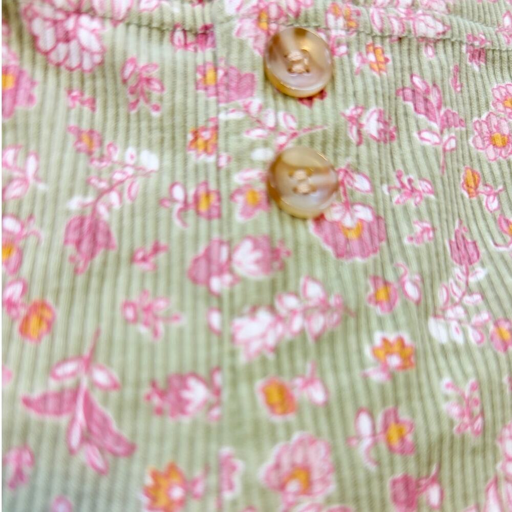 Daisy Fuentes Baby Girls Green Floral 2 Piece Outfits Set Pants Top Size 3-6M - Picture 6 of 8